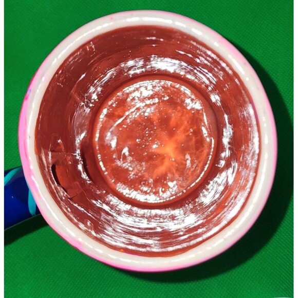 Hand-Painted Ceramic Mug Vibrant Aztec Design Coffee Tea - Picture 6 of 11